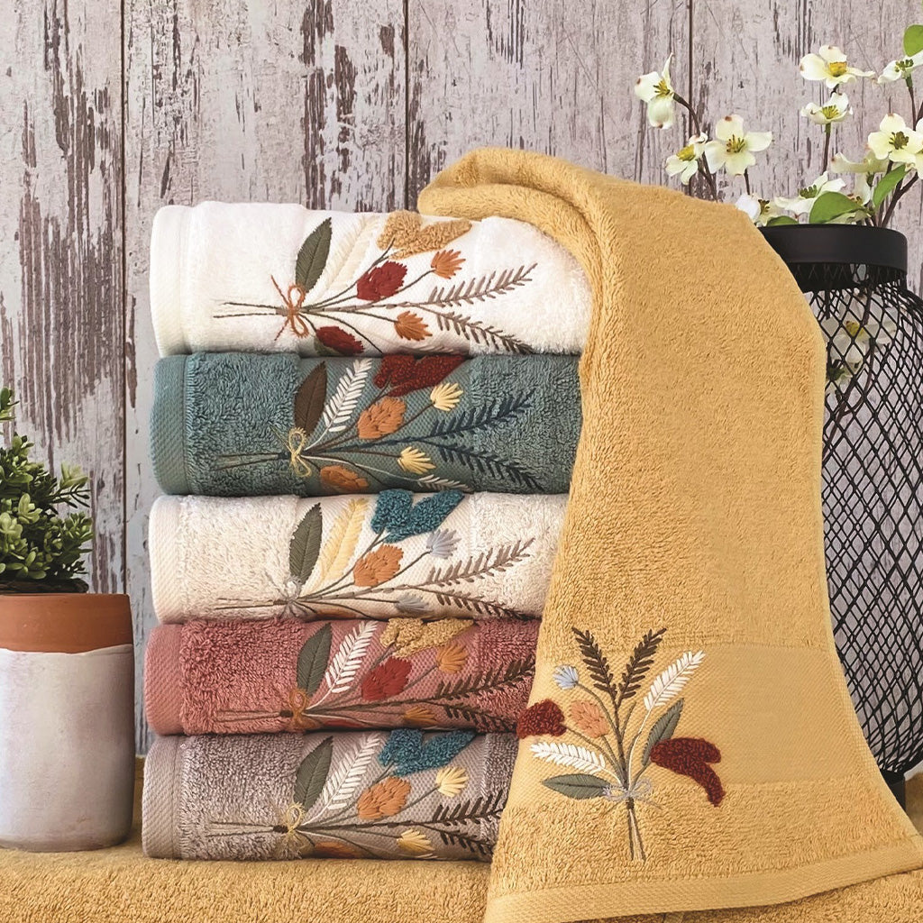 Nestora Towel Set 70% Bamboo 30% Cotton 6 Pcs